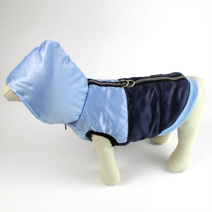 Pet hooded warm cotton coat