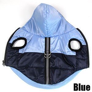 Pet hooded warm cotton coat