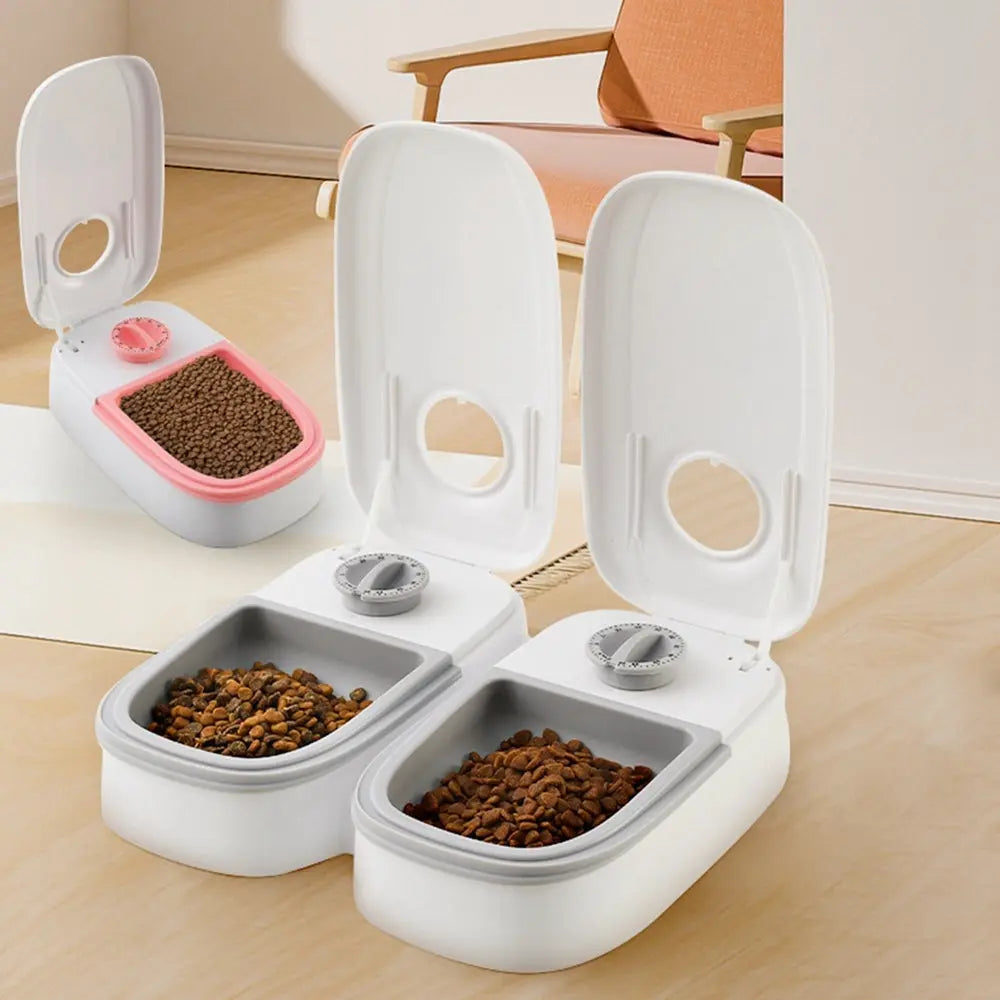 Automatic Pet Feeder Smart Food Dispenser For Cats Dogs Timer Stainless Steel Bowl Auto Dog Cat Pet Feeding Pets Supplies My Store