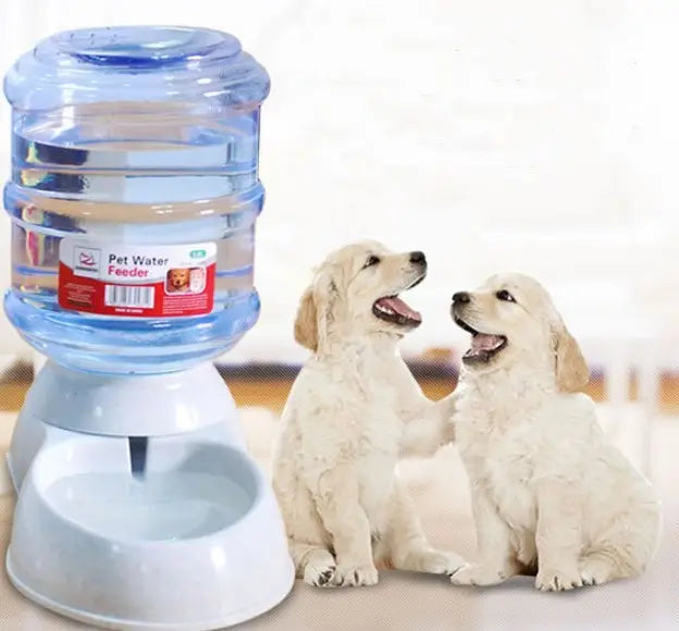 Cats Dogs Automatic Pet Feeder Drinking Water Fountains Large Capacity Plastic Pets Dog Food Bowl Water Dispenser My Store