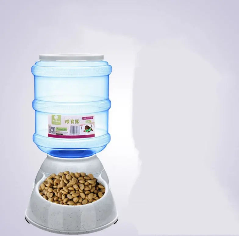 Cats Dogs Automatic Pet Feeder Drinking Water Fountains Large Capacity Plastic Pets Dog Food Bowl Water Dispenser My Store