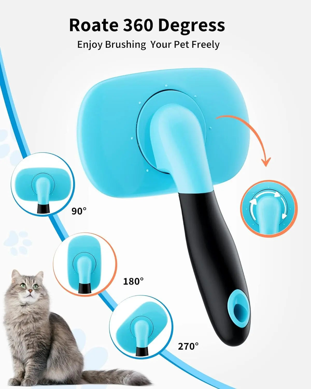 Dog Brush Cat Brush Pet Grooming Brush- Shedding Grooming Tools My Store