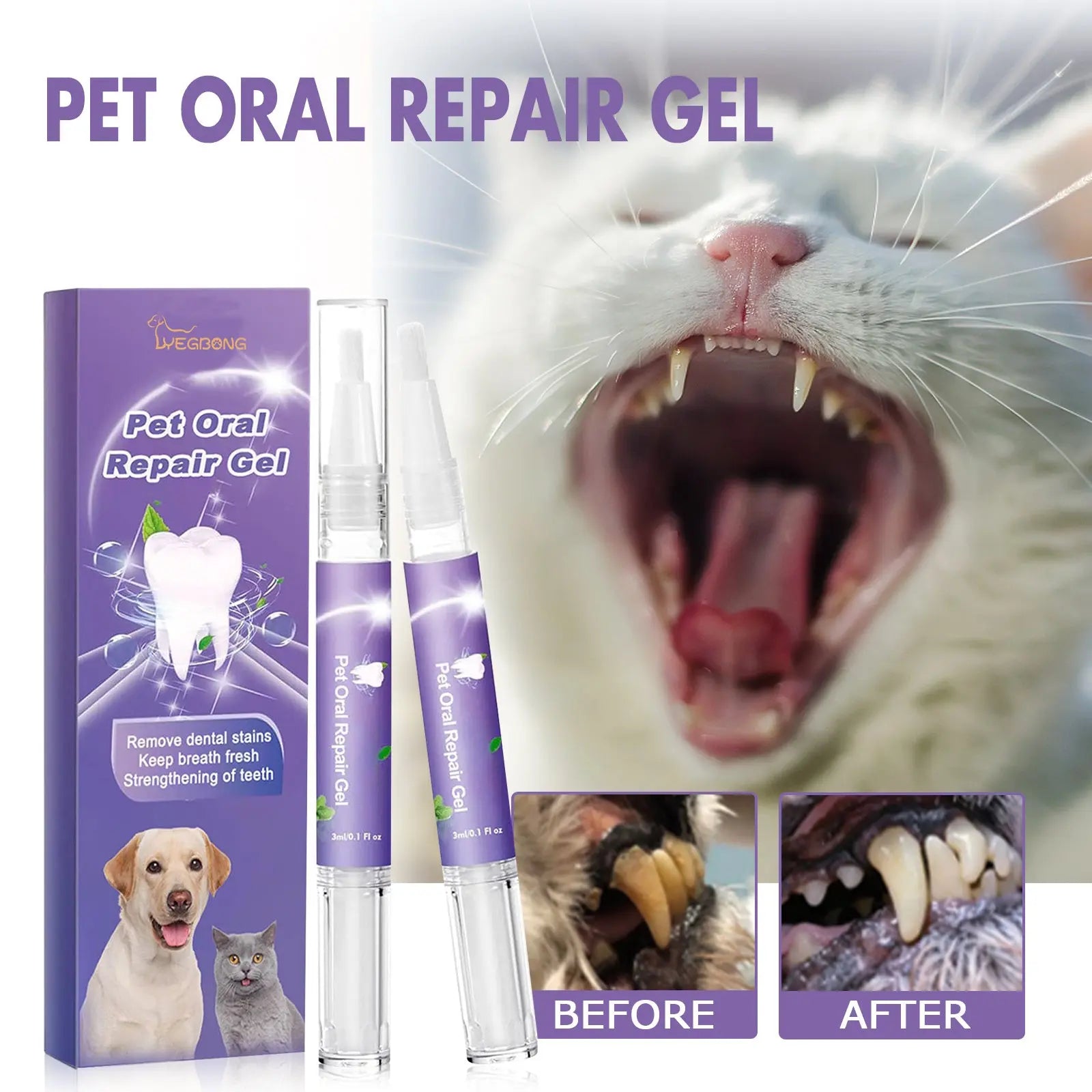 Pet Oral Repair Gel Care Cleaner My Store