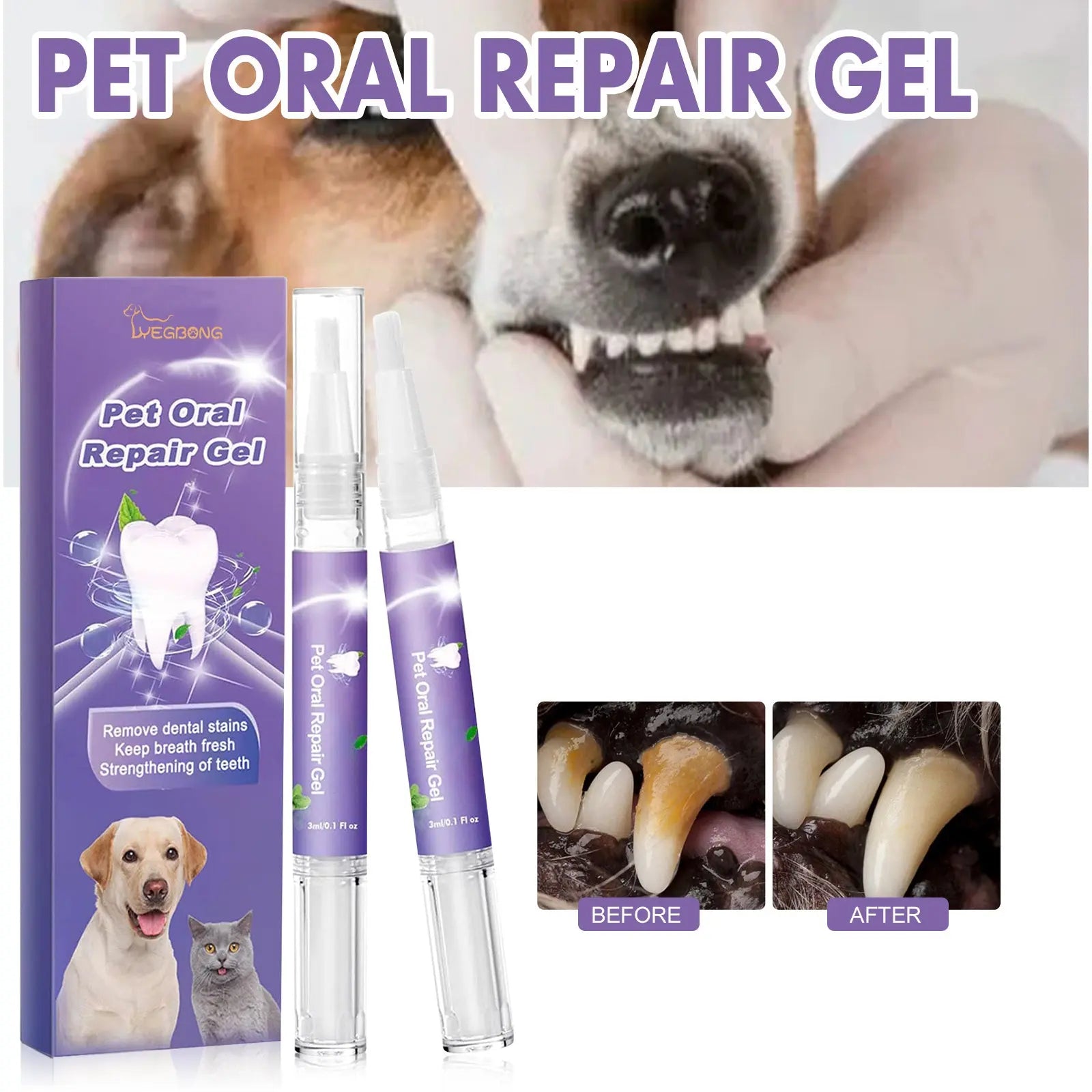 Pet Oral Repair Gel Care Cleaner My Store