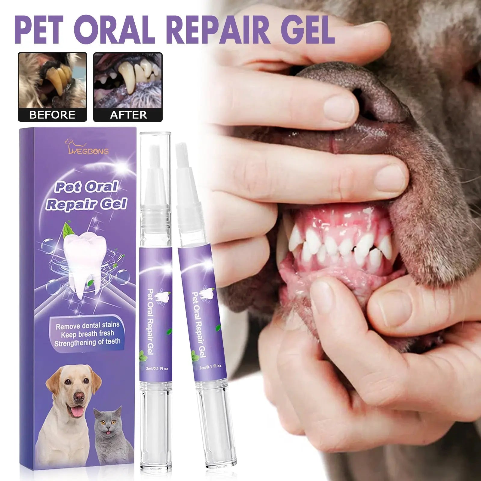 Pet Oral Repair Gel Care Cleaner My Store