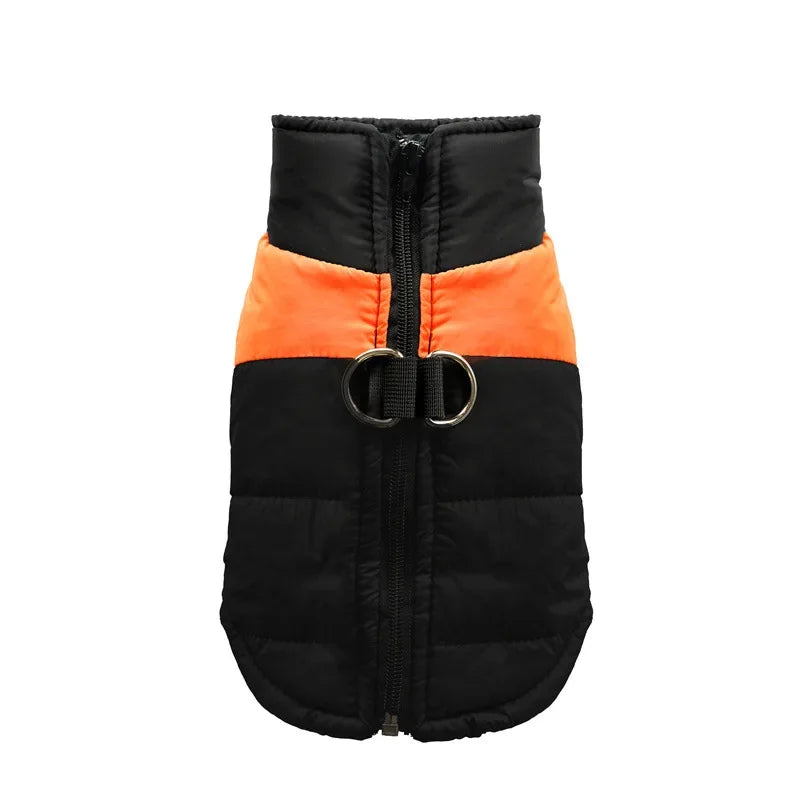 Windproof Dog Jacket with D-Rings - Waterproof Winter Vest for All Sizes